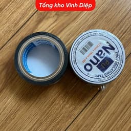 01 cuộn băng dính điện nano, băng keo điện bản 18mm dài 9 - 18m - Hàng loại 1 3