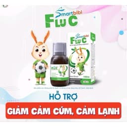 smartbibi Flu C hỗ trợ Trẻ em và người lớn có sức đề kháng kém, hay bị ho, đau rát họng, viêm họng do cảm lạnh, cảm cúm 2