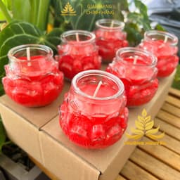 Nến Bơ Trường Organic Ly Múi Diệu Liên Hoa 150ml, 200ml Cháy 32h, 36h,  Nến Cúng, Nến Bàn Thờ, Nến Cúng Dường, Nến Sắ 4