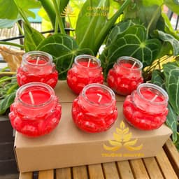 Nến Bơ Trường Organic Ly Múi Diệu Liên Hoa 150ml, 200ml Cháy 32h, 36h,  Nến Cúng, Nến Bàn Thờ, Nến Cúng Dường, Nến Sắ 5