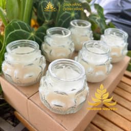 Nến Bơ Trường Organic Ly Múi Diệu Liên Hoa 150ml, 200ml Cháy 32h, 36h,  Nến Cúng, Nến Bàn Thờ, Nến Cúng Dường, Nến Sắ 3