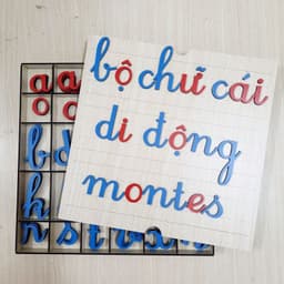 Giáo cụ chuẩn Montessori viết thường giúp bé học Tiếng Việt 7