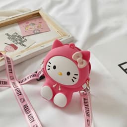 Túi đeo chéo hoạt hình chọn mẫu capybara labubu kitty doraemon kuromi mickey cho bé gái - túi lì xì 5