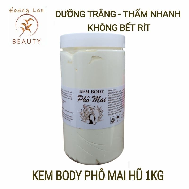 Kem Body Phô Mai Dưỡng Trắng Da Hũ 1 Kg