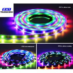 ĐÈN LED FULL MÀU NEOPIXEL ARGB WS2812B 60LED/MÉT CUỘN 5 MÉT ĐIỆN ÁP 5V 3