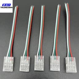 ĐẦU NỐI NHANH TRONG SUỐT 3PIN KHÔNG CẦN HÀN CHÌ RỘNG 10MM CHO LED FULL MÀU WS2811 WS2812B UCS1903 6