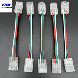 ĐẦU NỐI NHANH TRONG SUỐT 3PIN KHÔNG CẦN HÀN CHÌ RỘNG 10MM CHO LED FULL MÀU WS2811 WS2812B UCS1903 5