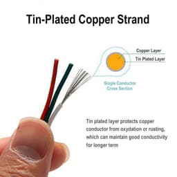 DÂY ĐIỆN 3 LÕI MẠ THIẾC 3PIN CHỐNG OXY HÓA AWG22 AWG20 AWG18 CHO LED FULL MÀU ARGB WS2812B WS2811 6