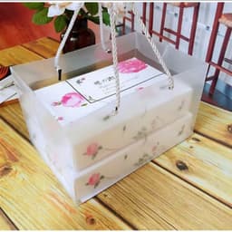 (SET 5 TÚI) Túi nhựa, túi mica, Túi đựng hộp quà, đựng sách vở, 4