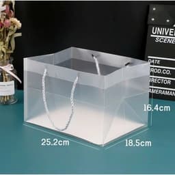 (SET 5 TÚI) Túi nhựa, túi mica, Túi đựng hộp quà, đựng sách vở, 1