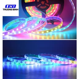 LED DÁN FULL MÀU ARGB NEOPIXEL WS2812B 5V 74LED/MÉT CUỘN 1 MÉT 1