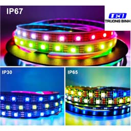 LED DÁN FULL MÀU ARGB NEOPIXEL WS2812B 5V 74LED/MÉT CUỘN 1 MÉT 2