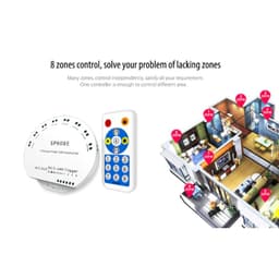 SP608E ĐIỀU KHIỂN LED FULL MÀU ARGB WS2812B WS2811 UCS1903 NHÁY THEO NHẠC 8 CỔNG ĐỘC LẬP HỖ TRỢ APP 6
