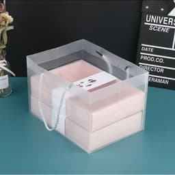 (SET 5 TÚI) Túi nhựa, túi mica, Túi đựng hộp quà, đựng sách vở, 5