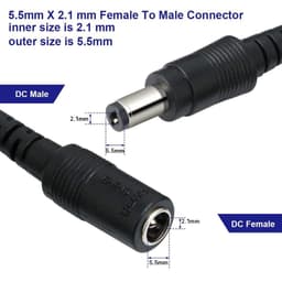DÂY NỐI MỞ RỘNG DC 5521 DÙNG CHO ĐÈN LED 3