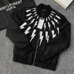 Áo khoác bomber gió tia sét 2 lớp phong cách thể thao cho nam - Jacket, Menswear 9