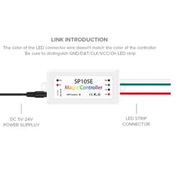 SP105E BỘ ĐIỀU KHIỂN LED FULL MÀU ARGB WS2812B WS2811 UCS1903 ĐIỀU KHIỂN QUA APP MOBILE BLUETOOTH 9