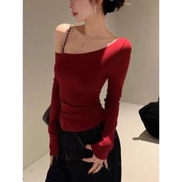 Áo Lệch Vai Kiểu Tay Dài Siêu Quyến Rũ cho nữ m658 8