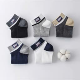 T54 SET 10 Đôi Tất Nam Cotton Thể Thao Cổ Ngắn Phối Chữ Năng Động 6