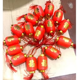 Dây đèn lồng đỏ treo trang trí dài 5M loại 16 Quả 8Cm 1