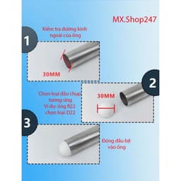 Đầu bịt ống sắt hình cầu, nút bịt trong ống sắt, bịt trong đầu sắt. 3
