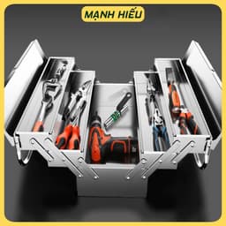 Thùng đồ nghề inox 3 tầng 5 ngăn Chất liệu cao cấp 6