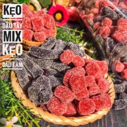 Kẹo Dâu Tây & Dâu Tằm Túi Zipp 400G – Kẹo Dẻo Phủ Đường Chua Ngọt Thơm Ngon, Ăn Vặt Hấp Dẫn, Đóng Gói Tiện Lợi 2
