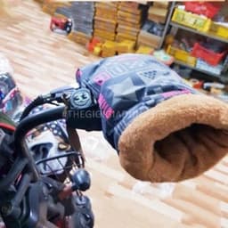 găng-gang tay phao đi xe máy lót nỉ chống thấm mùa đông phù hợp mọi loại xe 4