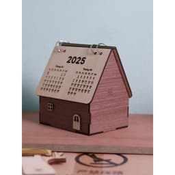 Lịch 2027 Để Bàn, Lịch Gỗ 3D Decor Trang Trí Hình Ngôi Nhà. Lynhdecor miễn phí khắc tên theo yêu cầu 3