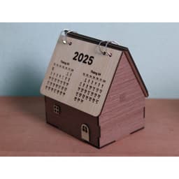 Lịch 2027 Để Bàn, Lịch Gỗ 3D Decor Trang Trí Hình Ngôi Nhà. Lynhdecor miễn phí khắc tên theo yêu cầu 2