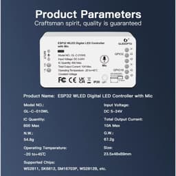 WLED ĐIỀU KHIỂN LED FULL MÀU NEOPIXEL ARGB WS2812B WS2811 APP ĐIỀU KHIỂN PC ĐIỆN THOẠI QUA WIFI 8