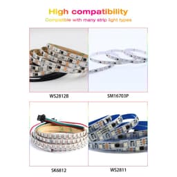 WLED ĐIỀU KHIỂN LED FULL MÀU NEOPIXEL ARGB WS2812B WS2811 APP ĐIỀU KHIỂN PC ĐIỆN THOẠI QUA WIFI 3