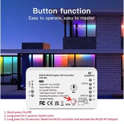 WLED ĐIỀU KHIỂN LED FULL MÀU NEOPIXEL ARGB WS2812B WS2811 APP ĐIỀU KHIỂN PC ĐIỆN THOẠI QUA WIFI 7