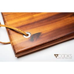 Thớt gỗ keo kích thước lớn 7COOKS có rãnh hứng nước, móc treo,miễn phí khắc tên theo yêu cầu 5