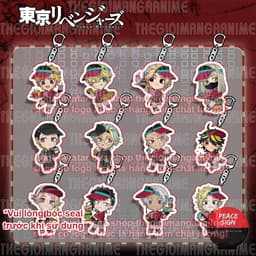 Mua 1 tặng 1 (PHỤC VỤ) Móc khóa TOKYO REVENGERS in hình anime chibi mica trong acrylic dễ thương 1