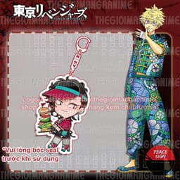 Mua 1 tặng 1 (PHỤC VỤ) Móc khóa TOKYO REVENGERS in hình anime chibi mica trong acrylic dễ thương 3