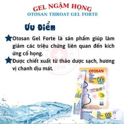 [Hàng cty ko hủy] Gel Ngậm Họng chiết xuất ép tinh dầu lạnh Otosan Gel Forte  Giảm Ho, Đau Rát Họng An Toàn Cho Mẹ & Bé 4