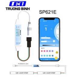 SP621E BỘ ĐIỀU KHIỂN LED FULL MÀU ARGB WS2812B WS2811 UCS1903 APP BLUETOOTH 4
