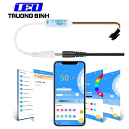 SP621E BỘ ĐIỀU KHIỂN LED FULL MÀU ARGB WS2812B WS2811 UCS1903 APP BLUETOOTH 5