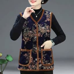 ( Tuyển sỉ)Áo gile chần bông người già hàng Quảng Châu cao cấp tặng bà và mẹ mùa đông 4