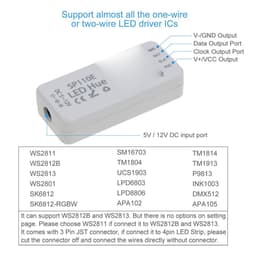 SP110E BỘ ĐIỀU KHIỂN LED FULL MÀU ARGB WS2811 WS2812B UCS1903 HỖ TRỢ APP BLUETOOTH 4