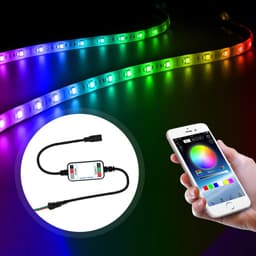 BLE001 ĐIỀU KHIỂN LED FULL MÀU ARGB NEOPIXEL WS2812B WS2811 APP LEDLAMP CHO Ô TÔ MÔTÔ 3