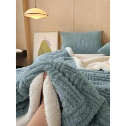 Chăn lông cừu mùa đông LOẠI 1 nhập khẩu cao cấp, chăn lông thỏ siêu nhẹ làm ấm nhanh, nặng 2kg2, kích thước 2mx2m3 7