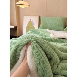 Chăn lông cừu mùa đông LOẠI 1 nhập khẩu cao cấp, chăn lông thỏ siêu nhẹ làm ấm nhanh, nặng 2kg2, kích thước 2mx2m3 3