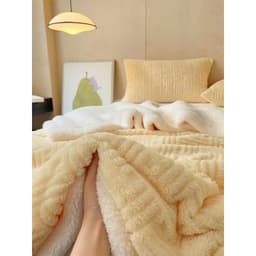 Chăn lông cừu mùa đông LOẠI 1 nhập khẩu cao cấp, chăn lông thỏ siêu nhẹ làm ấm nhanh, nặng 2kg2, kích thước 2mx2m3 6