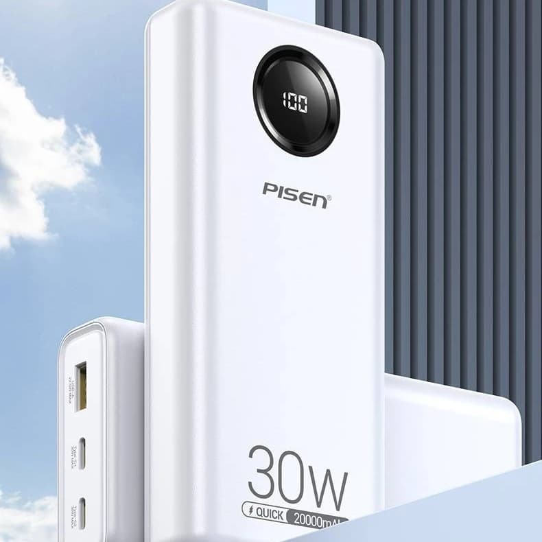 Pin dự phòng sạc nhanh 30W Pisen TP-D090 20.000mAh và 22.5W Wekome WP-28 30.000mAh. LKP