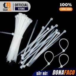 Dây rút nhựa dây thít nhựa màu trắng đen đủ size nhiều kích cỡ siêu bền 8
