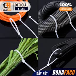 Dây rút nhựa dây thít nhựa màu trắng đen đủ size nhiều kích cỡ siêu bền 9
