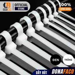 Dây rút nhựa dây thít nhựa màu trắng đen đủ size nhiều kích cỡ siêu bền 2