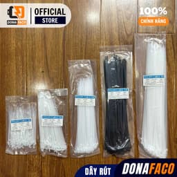 Dây rút nhựa dây thít nhựa màu trắng đen đủ size nhiều kích cỡ siêu bền 7